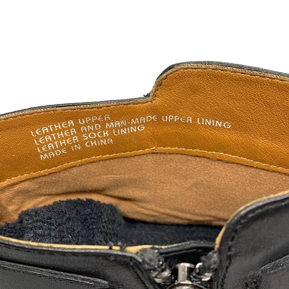 Earthies Treano Studded Black Leather Boots Booties Size 8B - Picture 8 of 11